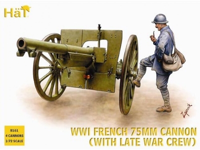 Wwi French 75mm Gun With Late War Crew - image 1