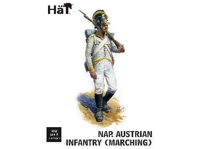Napoleonic Austrian Line Infantry - Marching (18 Figures) - image 1
