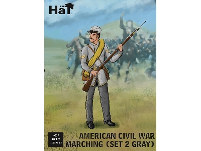 Confederate Infantry Marching Set 2 - 18 Figures (American Civil War 1861-1865) - image 1