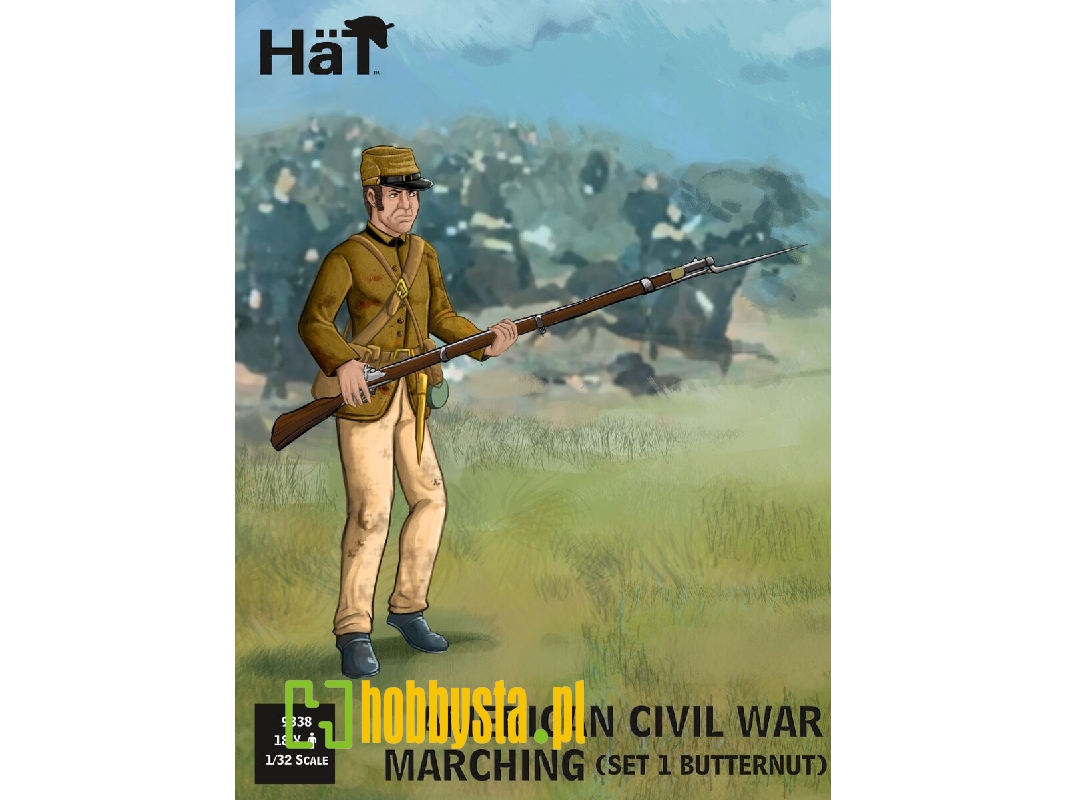 Confederate Infantry In "butternut Uniforms" Marching Set 1 - 18 Figures (American Civil War 1861-1865) - image 1 Confederate Infantry In "butternut Uniforms" Marching Set 1 - 18 Figures (American Civil War 1861-1865) - image 1