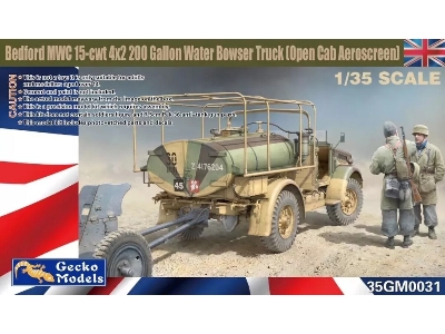Bedford Mwc 15-cwt 4x2 250 Gallon Water Bowser Truck (Open Cab Aeroscreen) - image 1