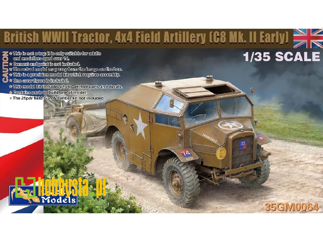 British Wwii Tractor, 4x4 Field Artillery (C8 Mk.Ii Early) - image 1 British Wwii Tractor, 4x4 Field Artillery (C8 Mk.Ii Early) - image 1
