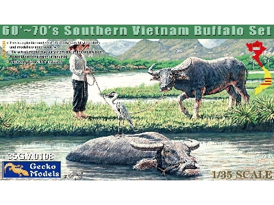 60'-70's Southern Vietnam Buffalo Set - image 1