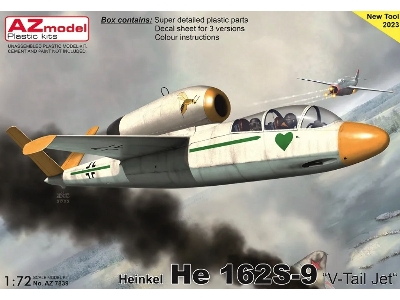 He 162s-9 Two-seater V-tail Jet - image 1