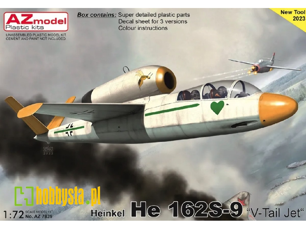 He 162s-9 Two-seater V-tail Jet - image 1