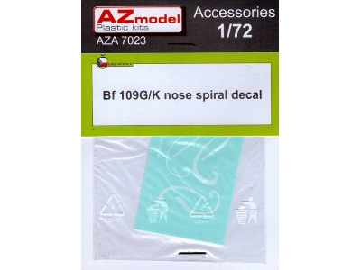 Bf 109f/G/K Nose Spiral Decal 6pcs. - image 1
