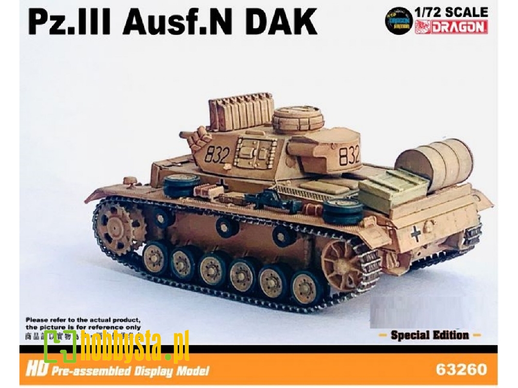 Pz.Kpfw Iii Ausf. N With Extra Oil Drum And Wooden Box Dak S.Pz.Abt.501, Tunisia 1942/43 - image 1 Pz.Kpfw Iii Ausf. N With Extra Oil Drum And Wooden Box Dak S.Pz.Abt.501, Tunisia 1942/43 - image 1