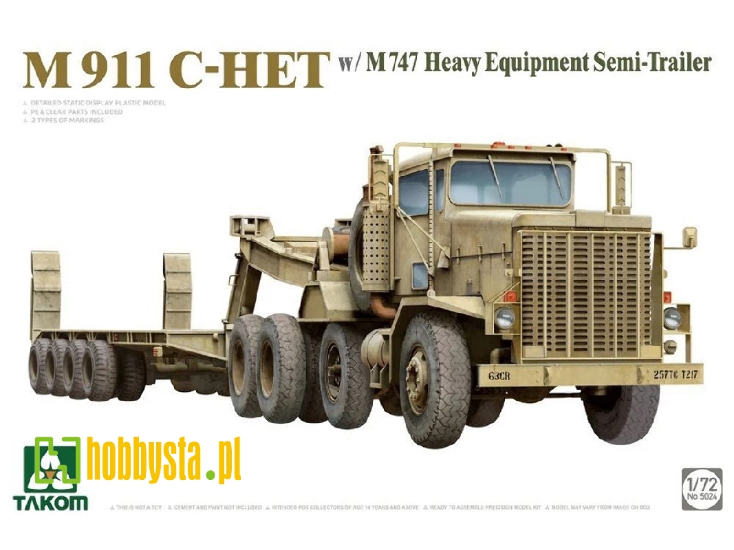 M911 C-het With M747 Heavy Equipment Semi-trailer - image 1 M911 C-het With M747 Heavy Equipment Semi-trailer - image 1