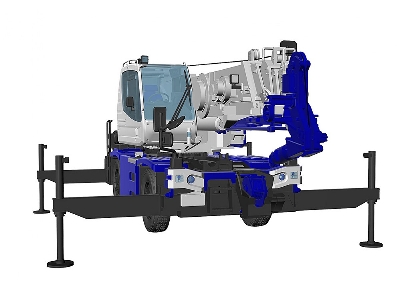 Tadano Rough Terrain Crane Gr-130nl/N Crevo Mini G4 'h-type Outrigger' - image 7