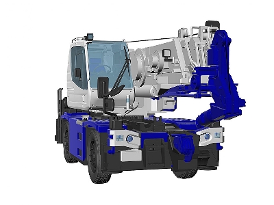 Tadano Rough Terrain Crane Gr-130nl/N Crevo Mini G4 'h-type Outrigger' - image 8