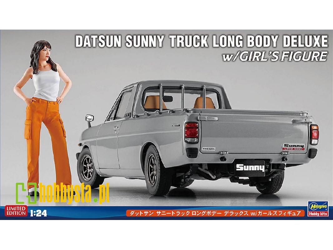 Datsun Sunny Truck Long Body Deluxe With Girl's Figure - image 1 Datsun Sunny Truck Long Body Deluxe With Girl's Figure - image 1