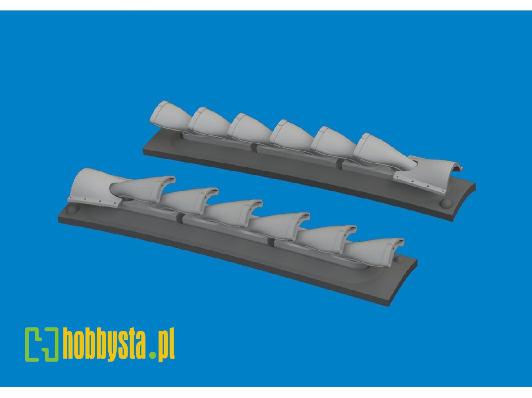 P-40 cold weather exhaust stacks fishtail PRINT 1/48 - EDUARD - image 1 P-40 cold weather exhaust stacks fishtail PRINT 1/48 - EDUARD - image 1