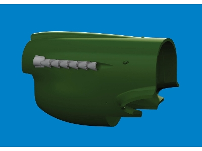 P-40 cold weather exhaust stacks fishtail PRINT 1/48 - EDUARD - image 2