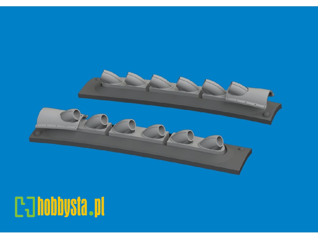 P-40 cold weather exhaust stacks rounded PRINT 1/48 - EDUARD - image 1 P-40 cold weather exhaust stacks rounded PRINT 1/48 - EDUARD - image 1