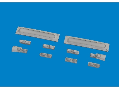 P-40 cold weather exhaust stacks rounded PRINT 1/48 - EDUARD - image 3
