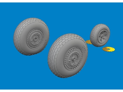 B-26G wheels 1/48 - ICM - image 1