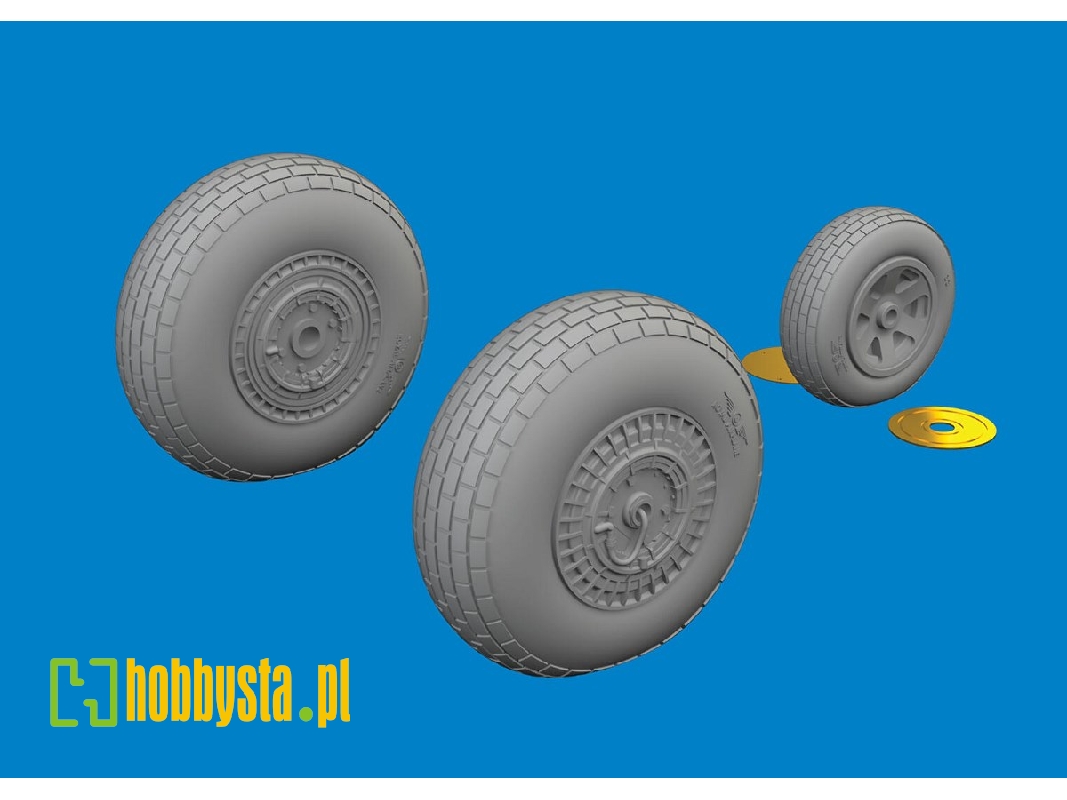 B-26G wheels 1/48 - ICM - image 1
