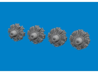 B-24D engines PRINT 1/48 - HOBBY BOSS - image 1