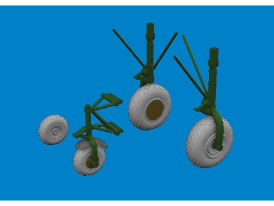 B-24D wheels 1/48 - HOBBY BOSS - image 2