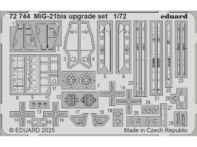 MiG-21bis upgrade set 1/72 - EDUARD - image 1