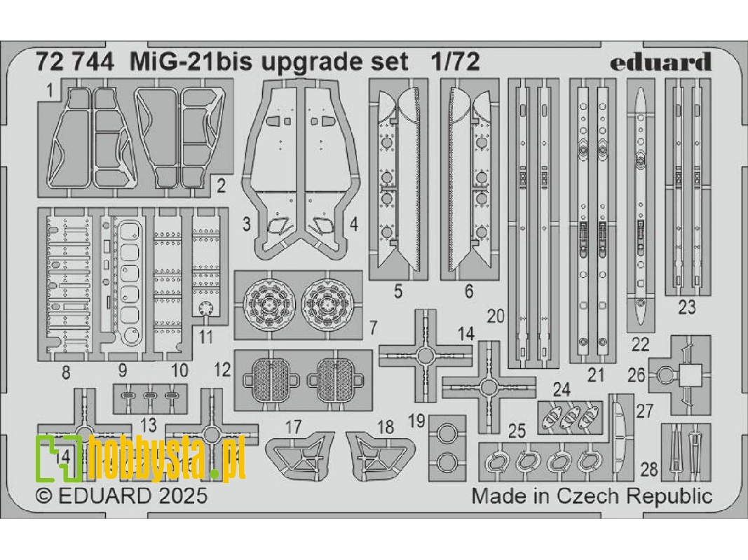 MiG-21bis upgrade set 1/72 - EDUARD - image 1 MiG-21bis upgrade set 1/72 - EDUARD - image 1
