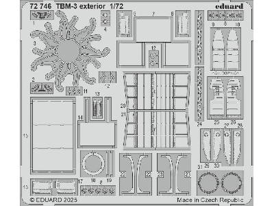 TBM-3 exterior 1/72 - HOBBY BOSS - image 1