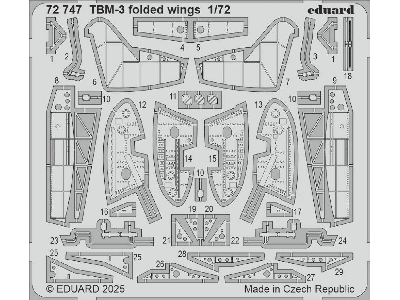 TBM-3 folded wings 1/72 - HOBBY BOSS - image 1