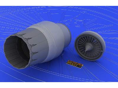 F-16CJ Block 52 engine 1/48 - Tamiya - image 4