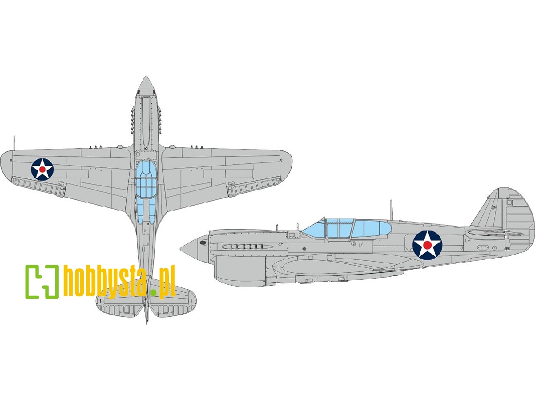 P-40E US national insignia w/ red center 1/48 - EDUARD - image 1 P-40E US national insignia w/ red center 1/48 - EDUARD - image 1