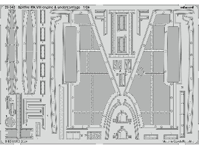 Spitfire Mk. VIII engine & undercarriage 1/24 - AIRFIX - image 1