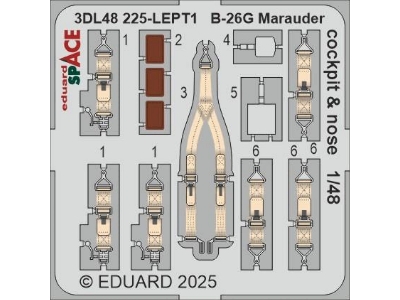 B-26G Marauder cockpit & nose SPACE 1/48 - ICM - image 4