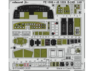 B-24D cockpit & engines 1/48 - HOBBY BOSS - image 2