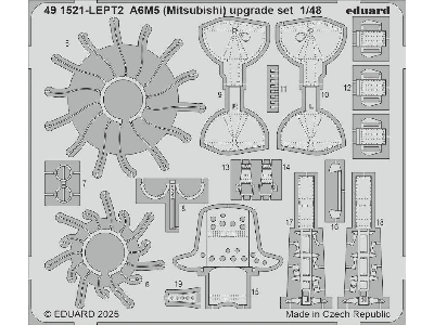 A6M5 (Mitsubishi) upgrade set 1/48 - EDUARD - image 1