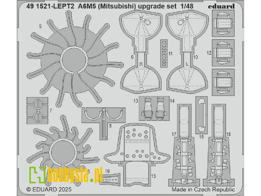 A6M5 (Mitsubishi) upgrade set 1/48 - EDUARD - image 1 A6M5 (Mitsubishi) upgrade set 1/48 - EDUARD - image 1
