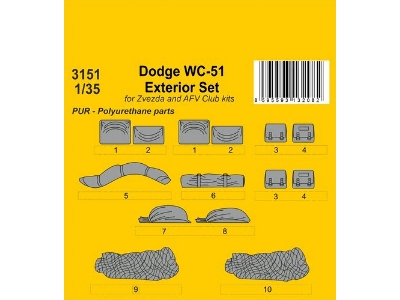 Dodge Wc-51 Exterior Set (For Zvezda And Afv Club) - image 1