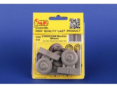 V3000s/Ssm Maultier Wheels (For Icm, Revell, Italeri) - image 2
