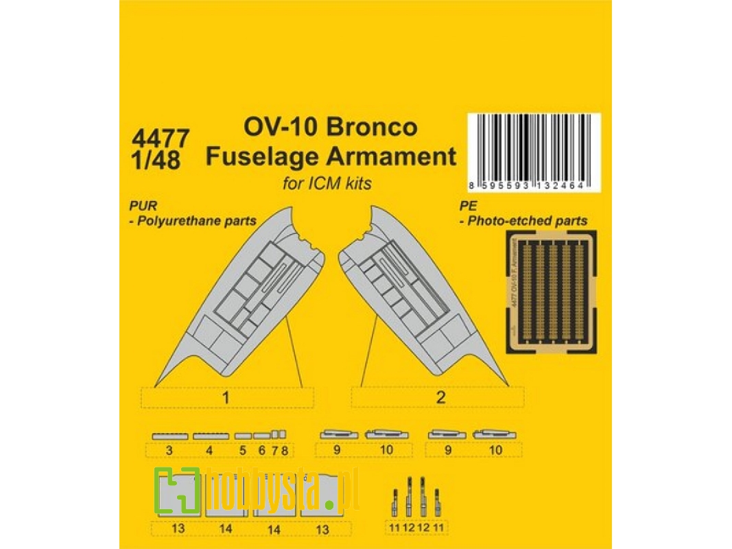 Ov-10 Bronco Fuselage Armament (For Icm) - image 1