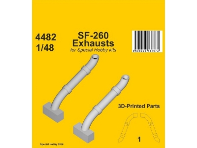 Sf-260 Exhausts (For Special Hobby Kits) - image 1