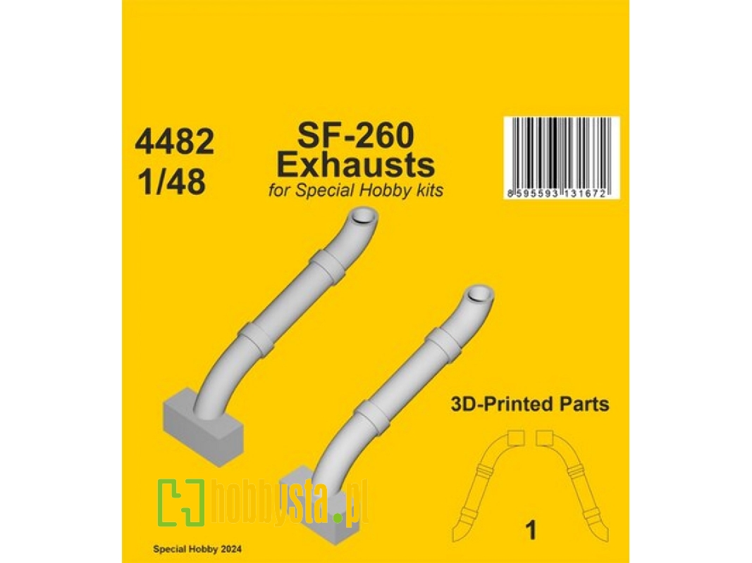 Sf-260 Exhausts (For Special Hobby Kits) - image 1 Sf-260 Exhausts (For Special Hobby Kits) - image 1