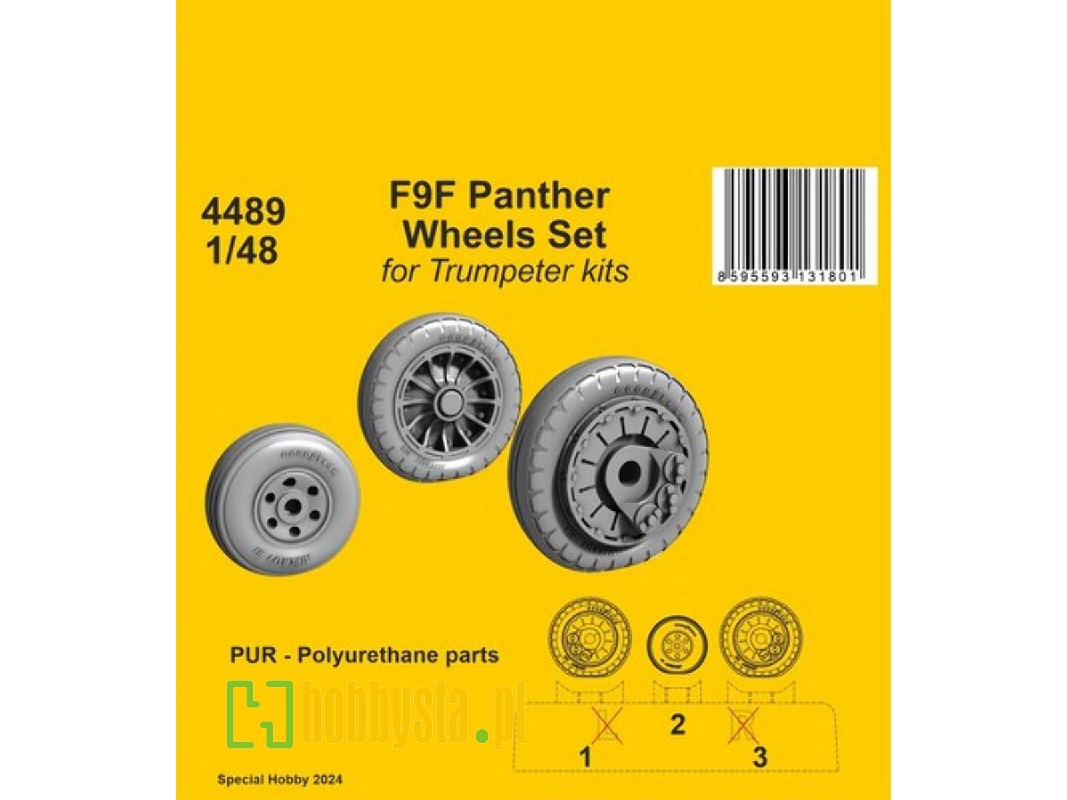 F9f Panther Wheels Set (For Trumpeter Kits) - image 1 F9f Panther Wheels Set (For Trumpeter Kits) - image 1