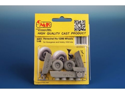 Henschel Hs 129b Wheels (For Hasegawa/Hobby 2000) - image 2