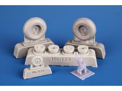 Henschel Hs 129b Wheels (For Hasegawa/Hobby 2000) - image 3