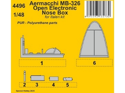 Aermacchi Mb-326 - Open Electronic Nose Box (For Italeri Kits) - image 1