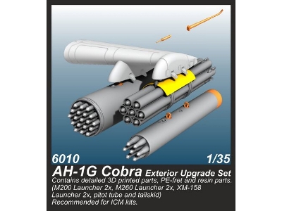 Ah-1g Cobra Exterior Upgrade Set (For Icm Kits) - image 1