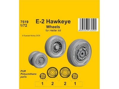 E-2 Hawkeye Wheels (For Heller) - image 1