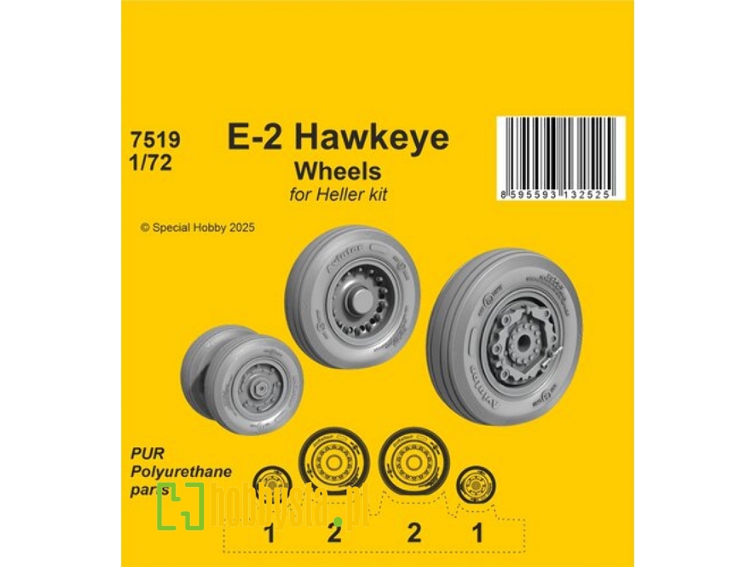 E-2 Hawkeye Wheels (For Heller) - image 1 E-2 Hawkeye Wheels (For Heller) - image 1
