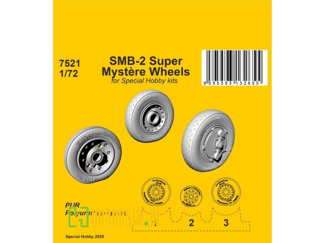 Smb-2 Super Mystère Wheels (For Special Hobby) - image 1 Smb-2 Super Mystère Wheels (For Special Hobby) - image 1
