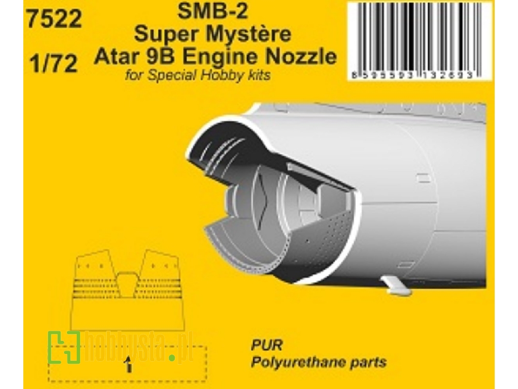 Smb-2 Super Mystere - Atar 9b Engine Nozzle (For Special Hobby Kits) - image 1 Smb-2 Super Mystere - Atar 9b Engine Nozzle (For Special Hobby Kits) - image 1