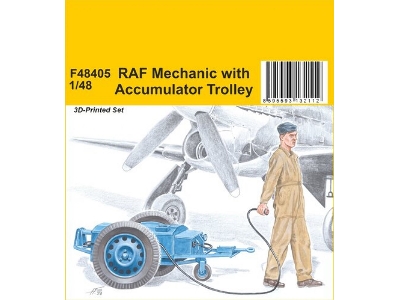 Raf Mechanic With Accumulator Trolley - image 1