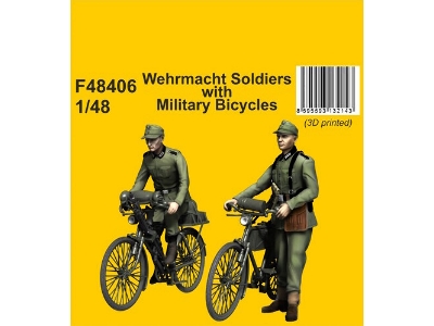 Wehrmacht Soldiers With Military Bicycles - image 1